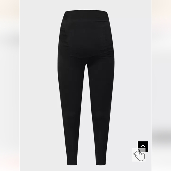 Torrid Full Length Signature Waist Maternity Legging plus size 2x black NWT - Picture 2 of 13